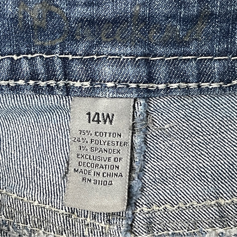 WOMEN’S VINTAGE Capri Jeans with Embellished Pockets, 14W - Picture 8 of 10